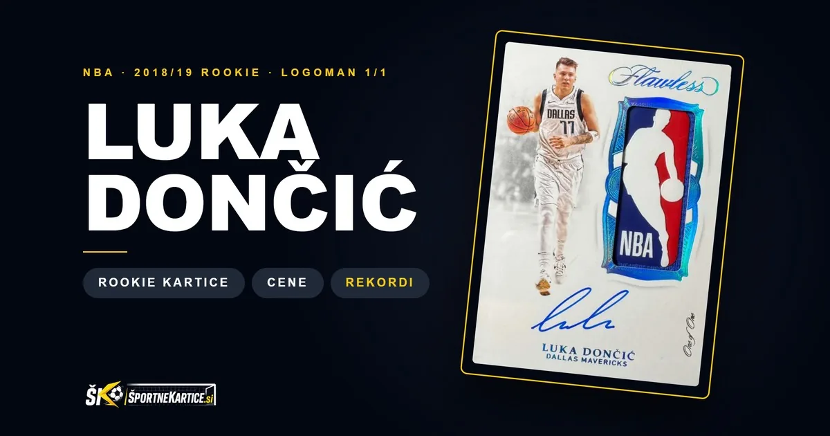 Luka Dončić kartice: vodnik po rookie karticah, cenah in rekordih (2026)