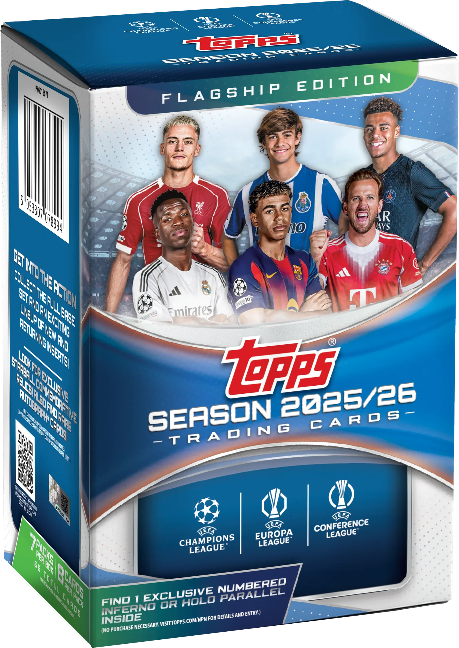 Topps UEFA Club Competitions 2025/26 Value Box