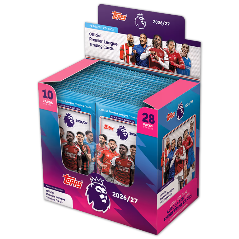 Topps Premier League 2026/27 — Display (28 paketkov)