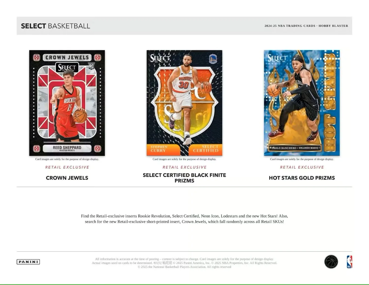 2024/25 Panini Select Basketball - Blaster Box 2