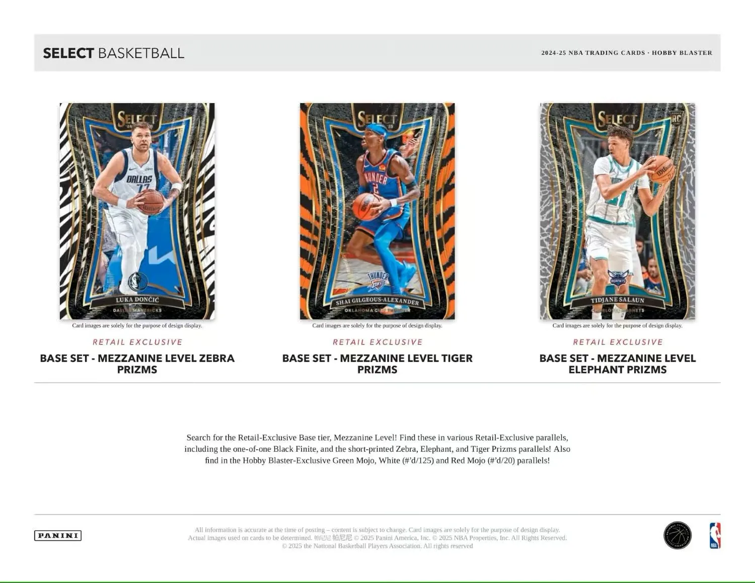 2024/25 Panini Select Basketball - Blaster Box 3