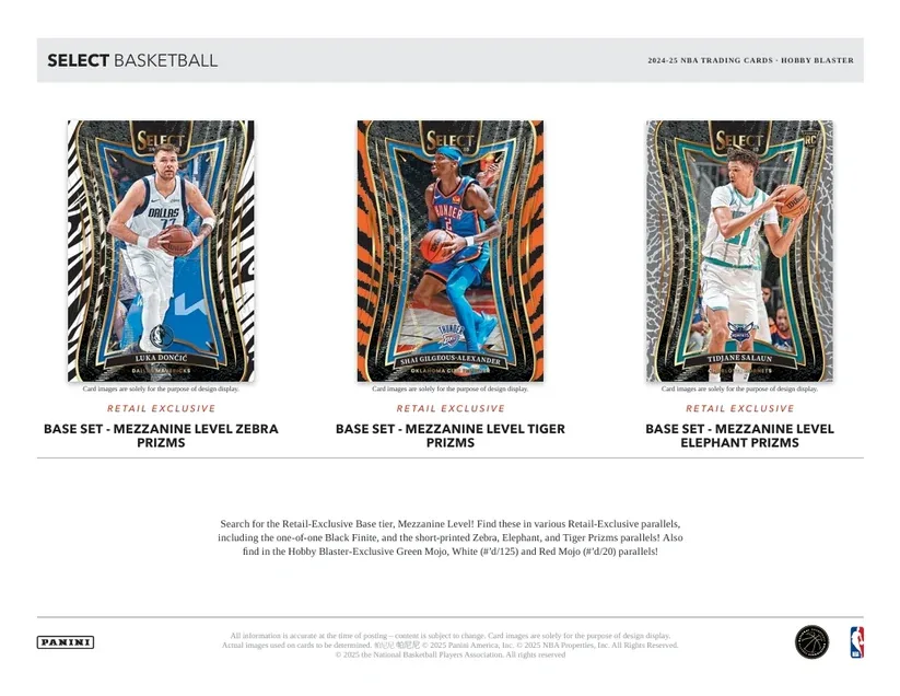 2024/25 Panini Select Basketball - Hobby Blaster Box 3