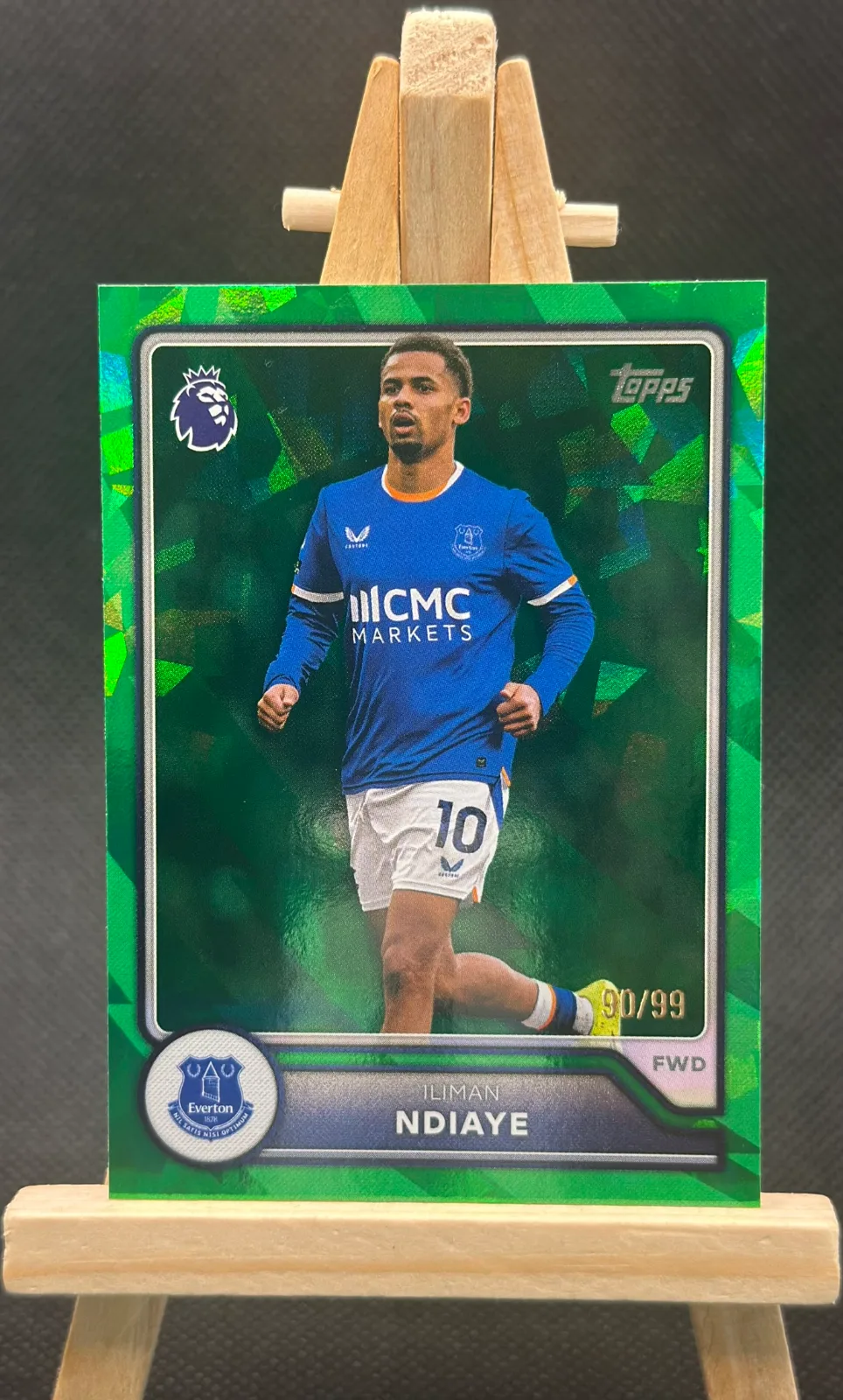 Iliman Ndiaye Green Refractor 90/99 - 2026-27 Topps Flagship Premier League #130 - 1