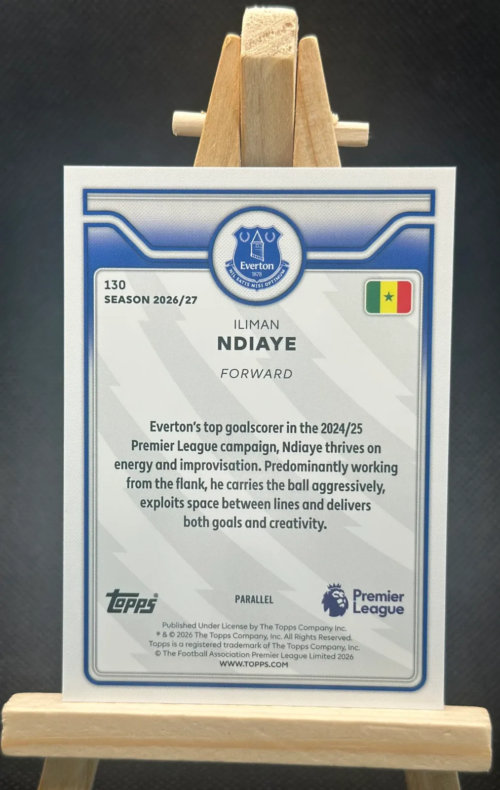 Iliman Ndiaye Green Refractor 90/99 - 2026-27 Topps Flagship Premier League #130 2